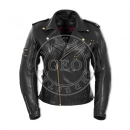 Women Bomber Motorbike Leather Jackets